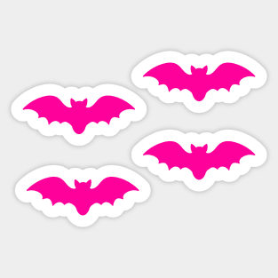 Bats Tile (Hot Pink) Sticker